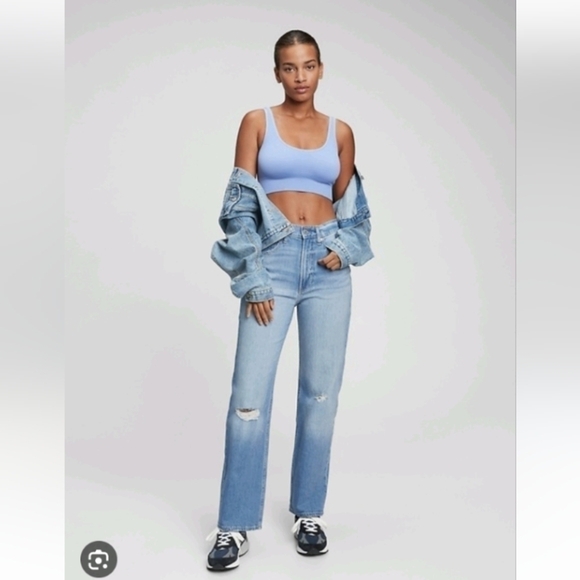 GAP High Rise '90s Loose Jeans in Organic Cotton in light Teresa Sz 6/28r - Picture 1 of 9
